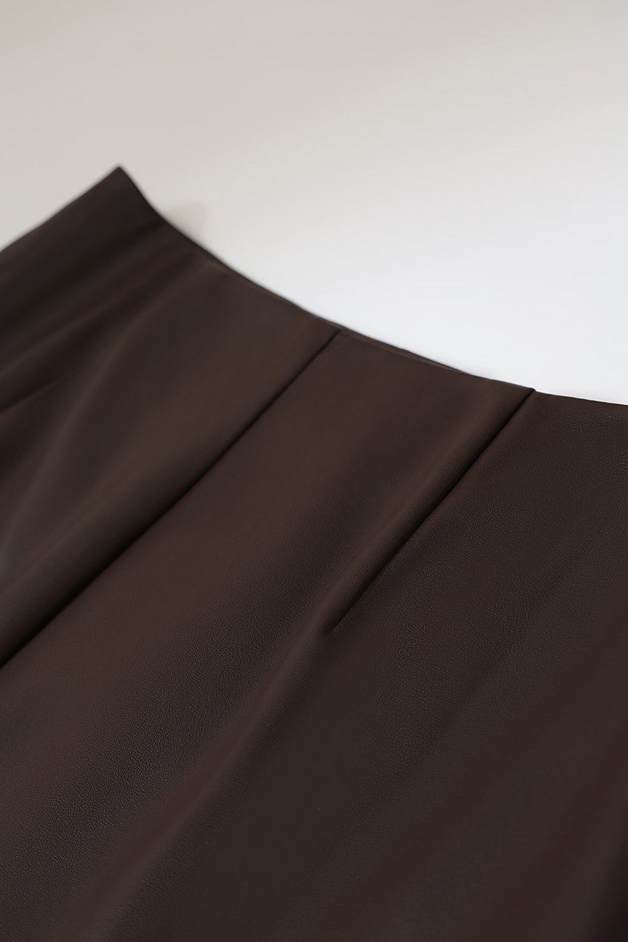 Eco‑Faux Leather Skirt|AMII