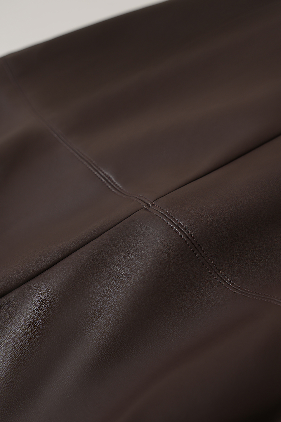 Eco‑Faux Leather Skirt|AMII