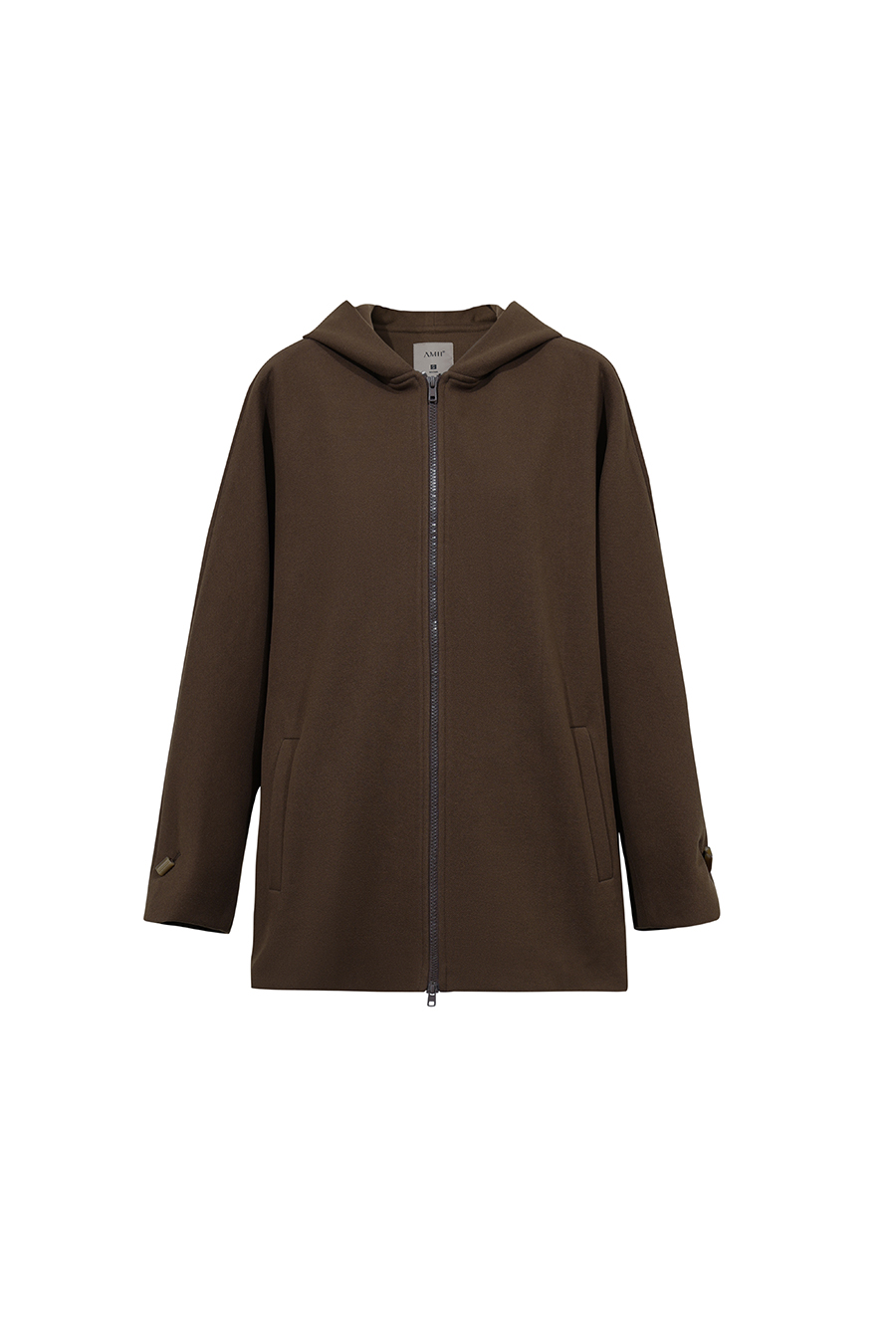 Hooded Two-Way Zip Jacket|AMII