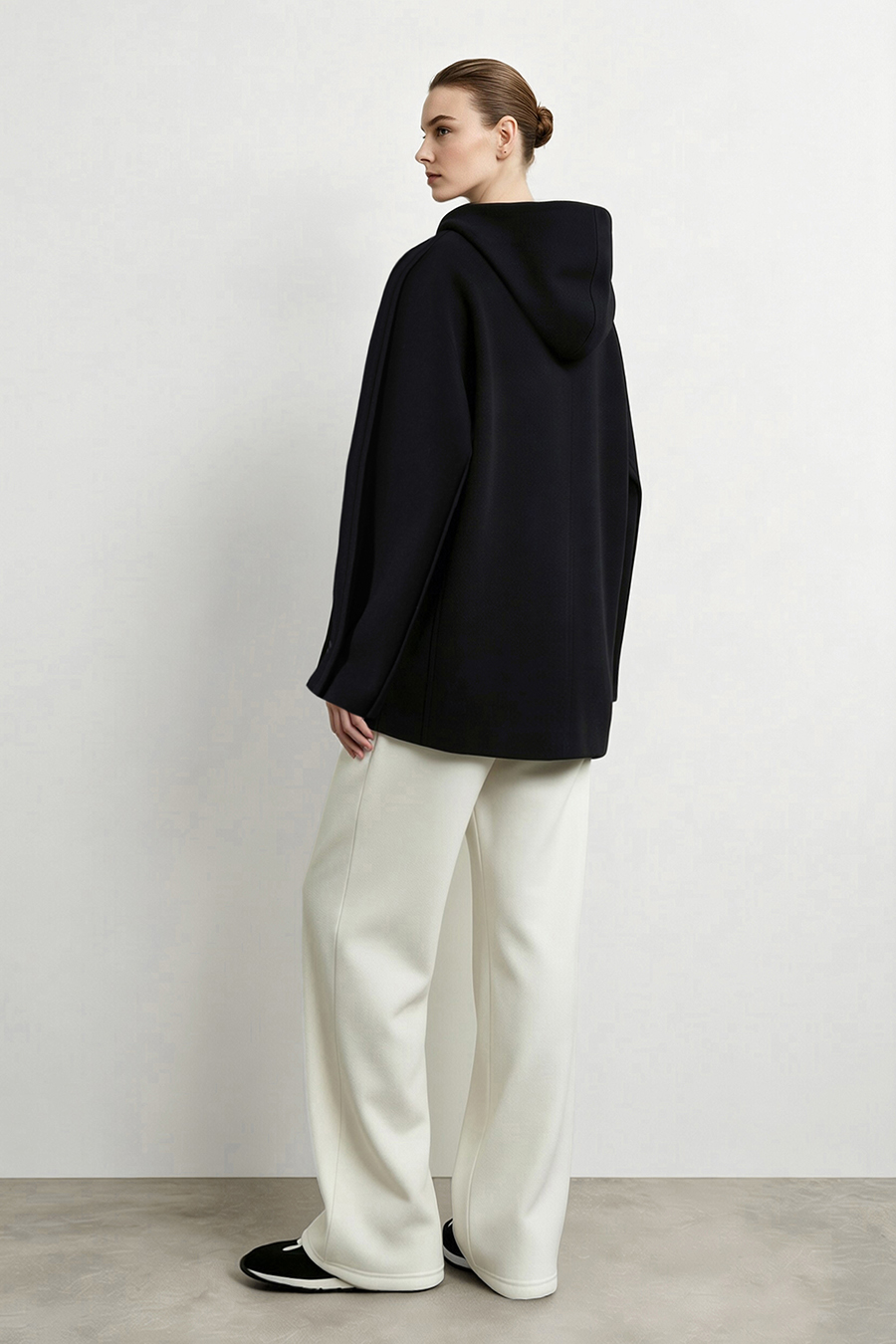 Hooded Two-Way Zip Jacket|AMII