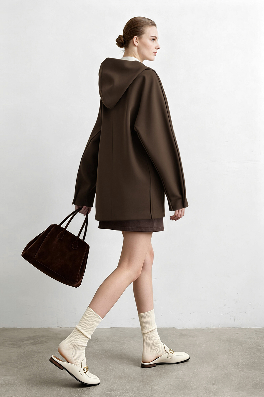Hooded Two-Way Zip Jacket|AMII
