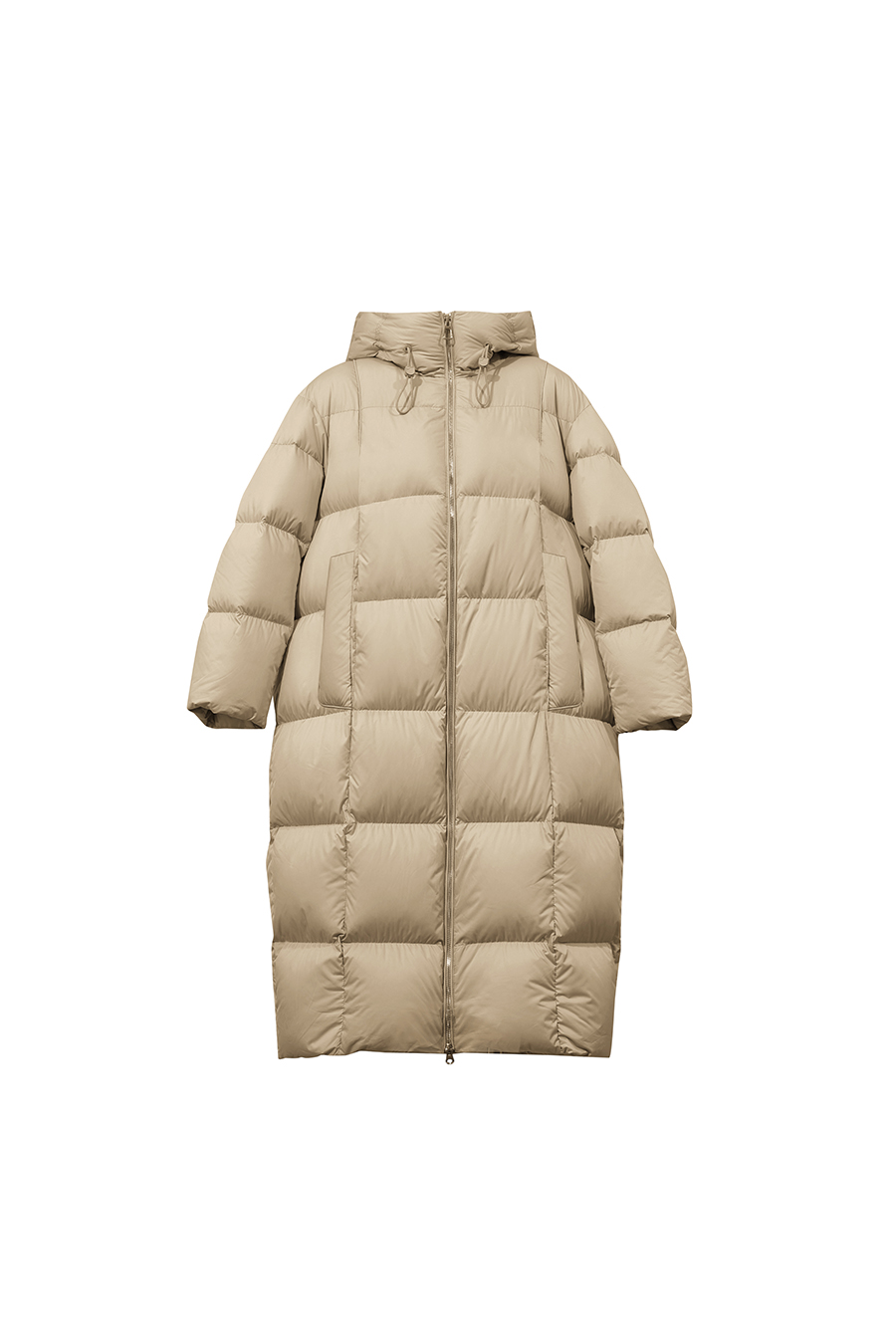 Hooded Cocoon Down Jacket|AMII