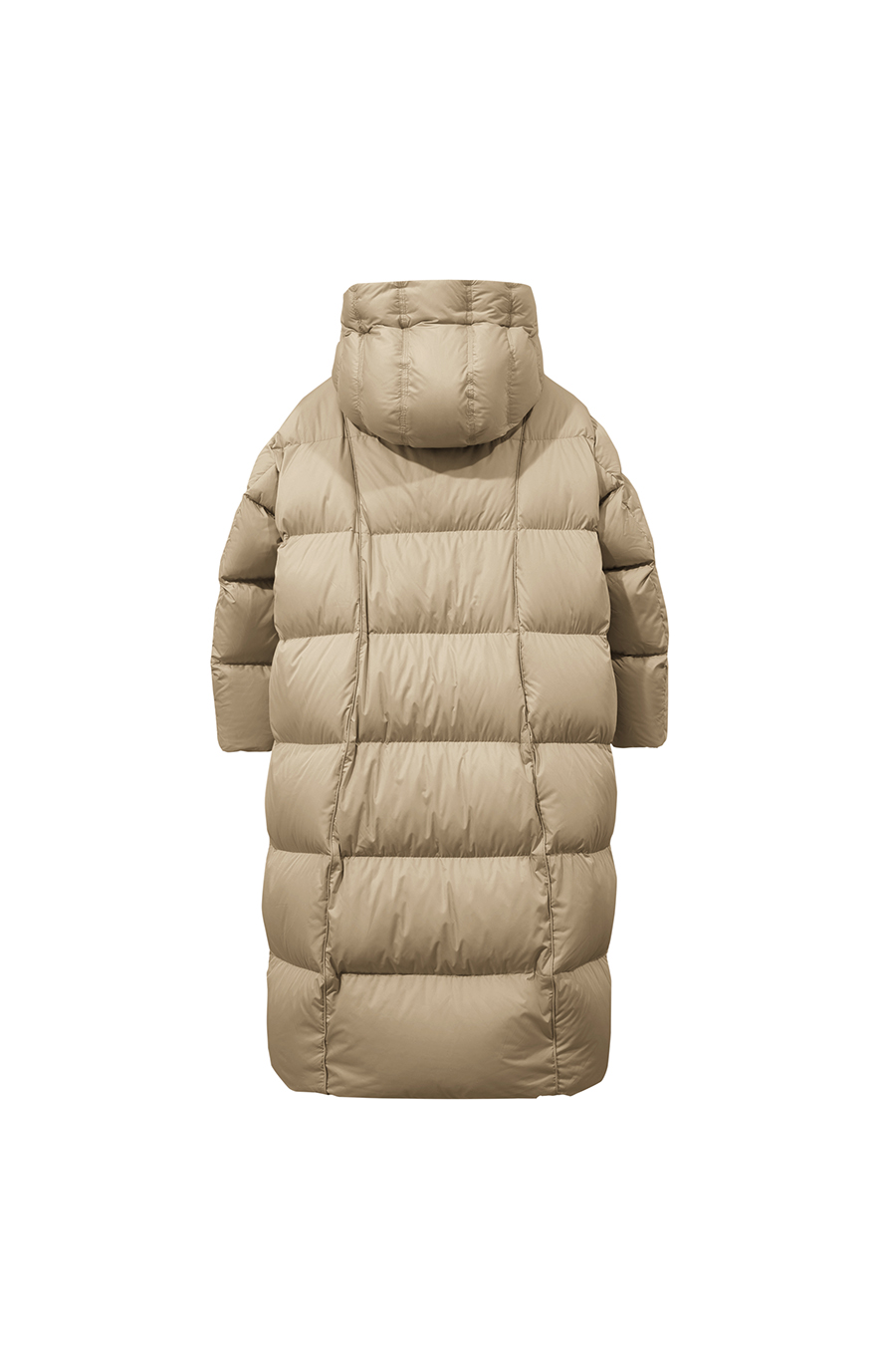 Hooded Cocoon Down Jacket|AMII