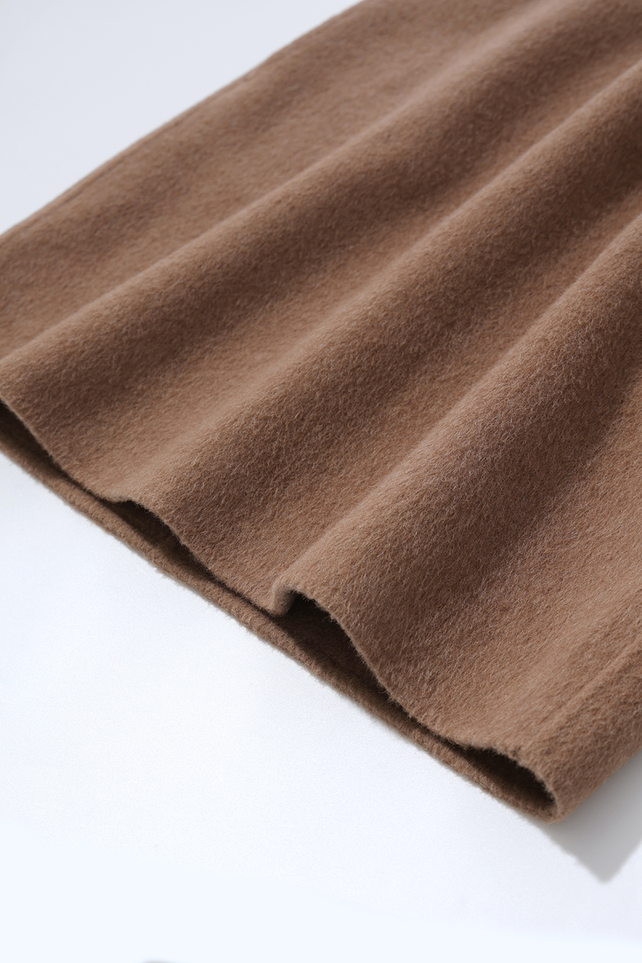 Crew Neck Double-Faced Wool Dress|AMII