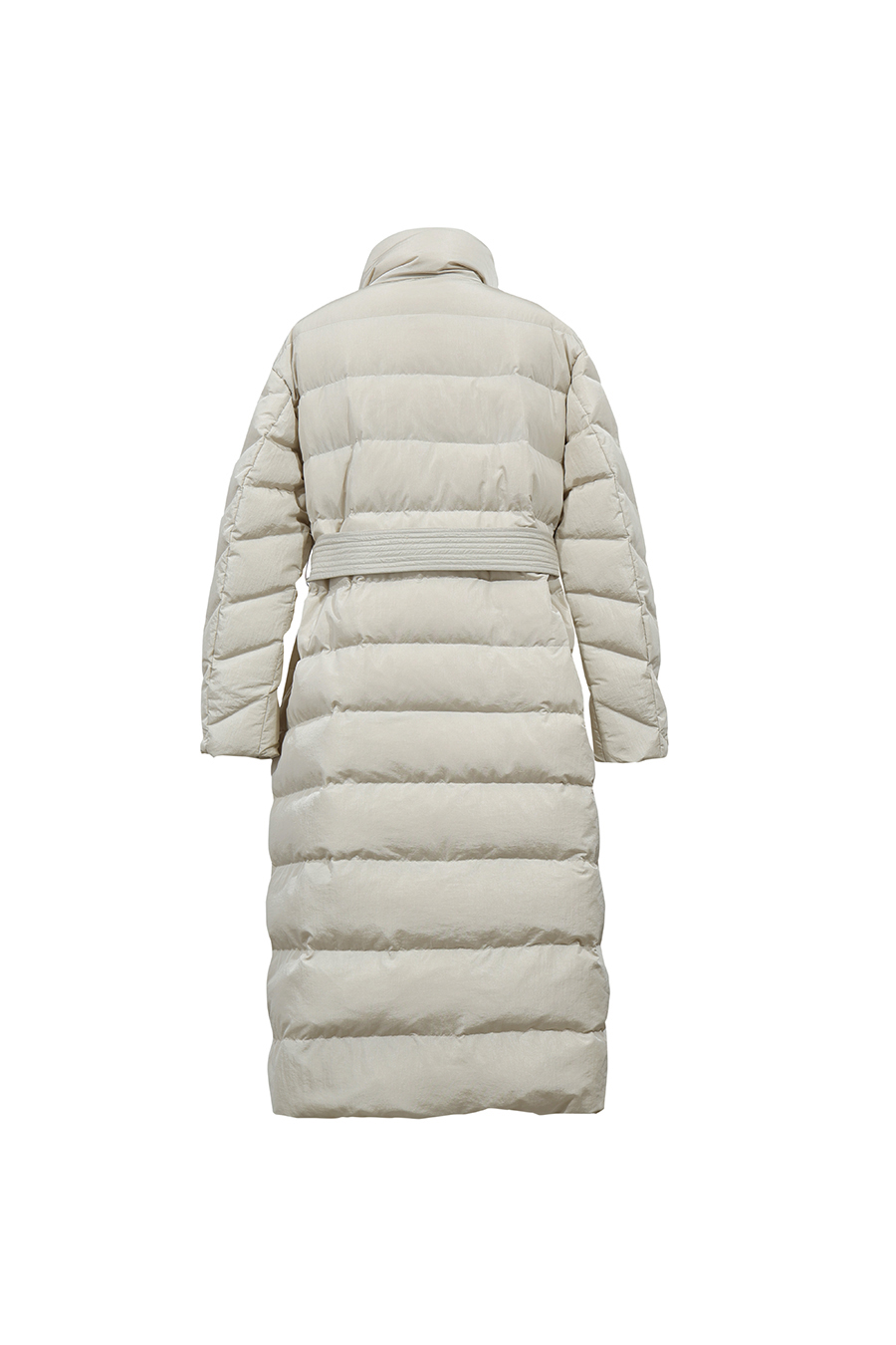 Belted Down Jacket with Magnetic Closures|AMII