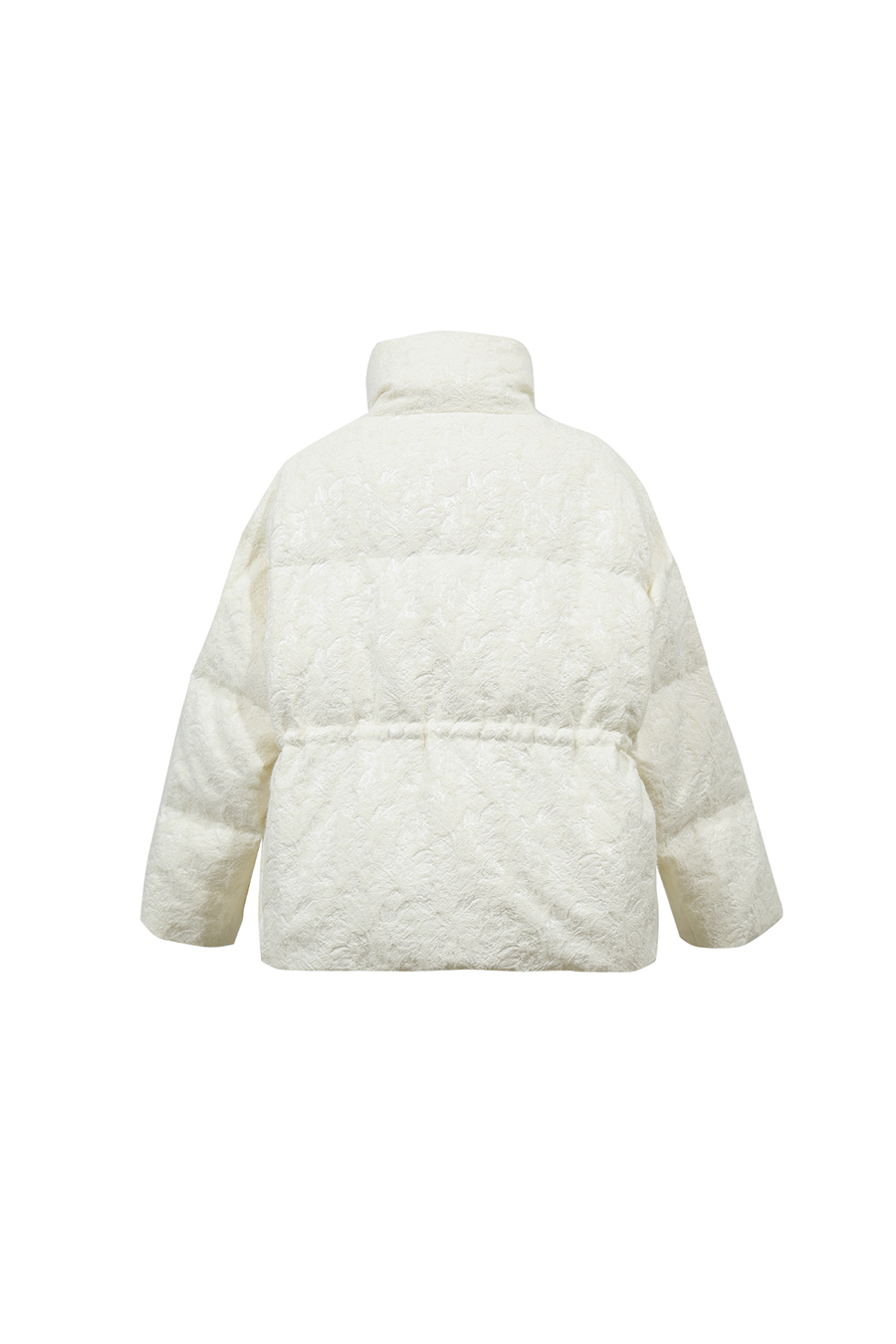Stand Collar Jacquard Down Jacket|AMII