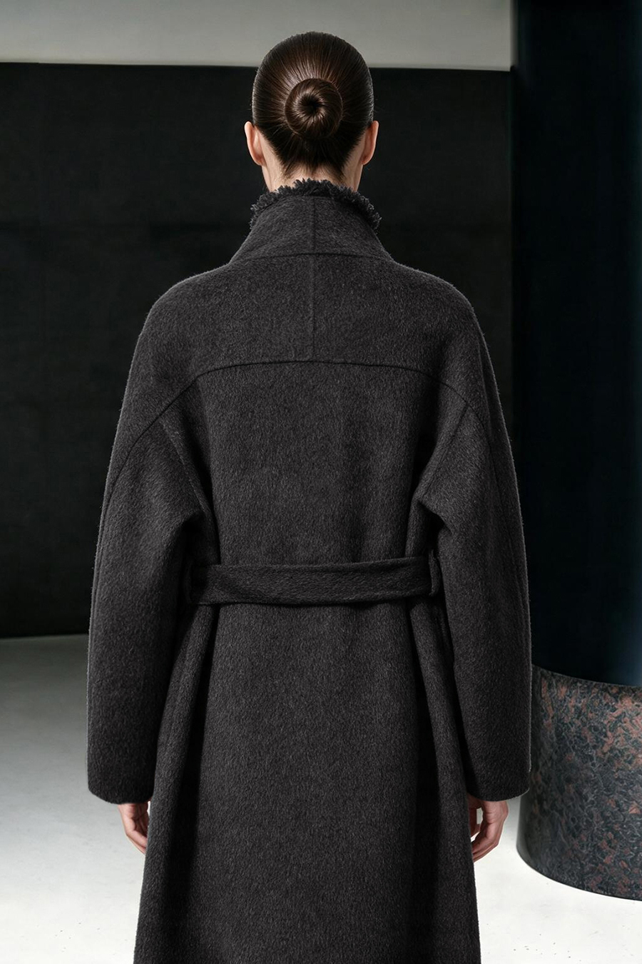 Yak Down & Wool Double-Faced Fabric|AMII