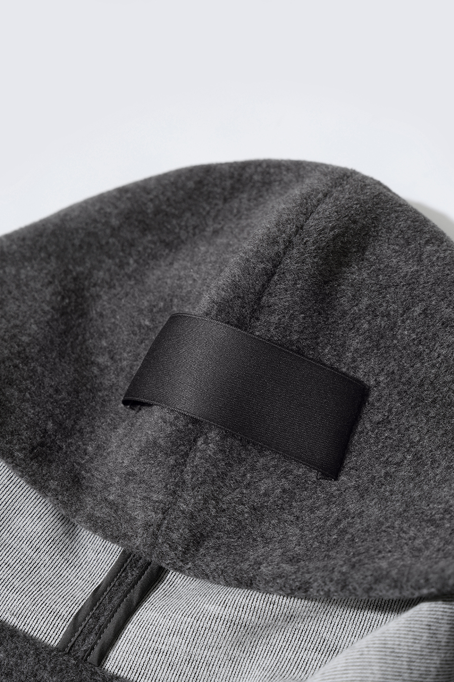 Hooded Single-Faced Wool Vest|AMII