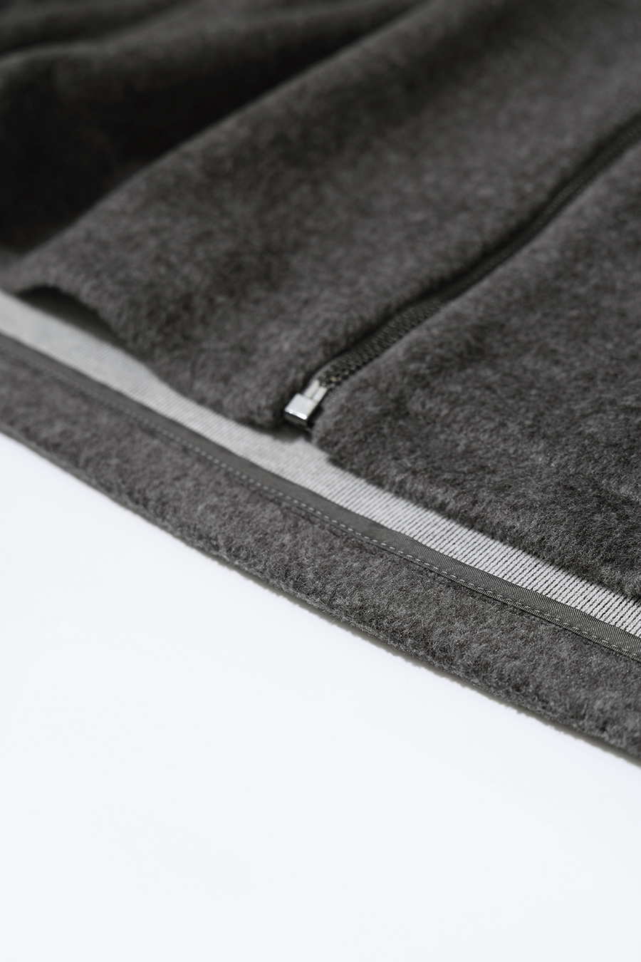 Hooded Single-Faced Wool Vest|AMII
