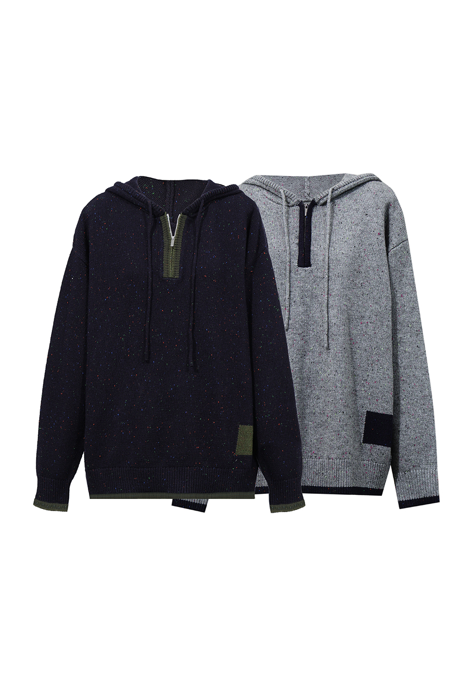 Confetti Yarn Hooded Sweater|AMII
