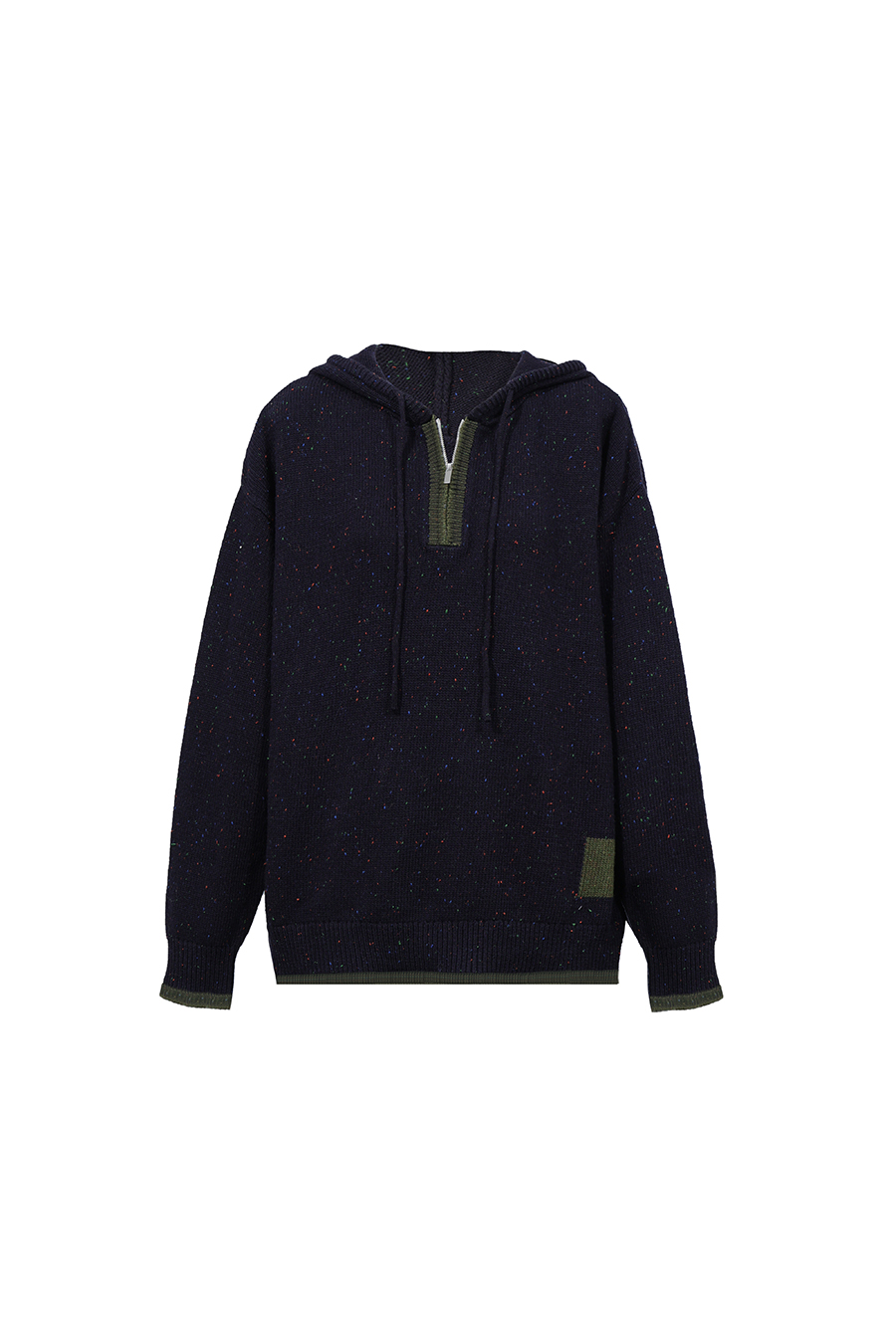 Confetti Yarn Hooded Sweater|AMII