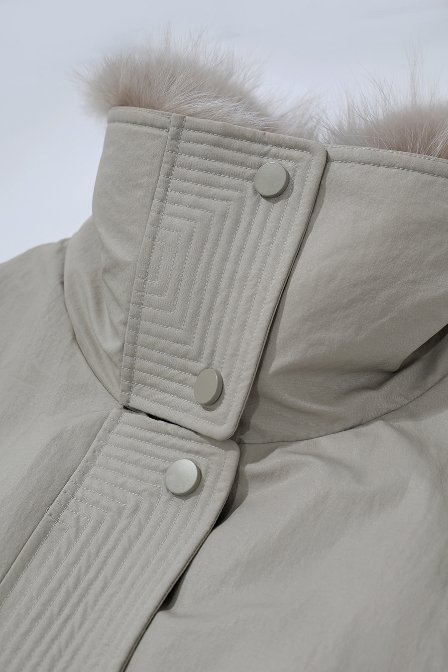 Raccoon Fur Collar Down Jacket|AMII