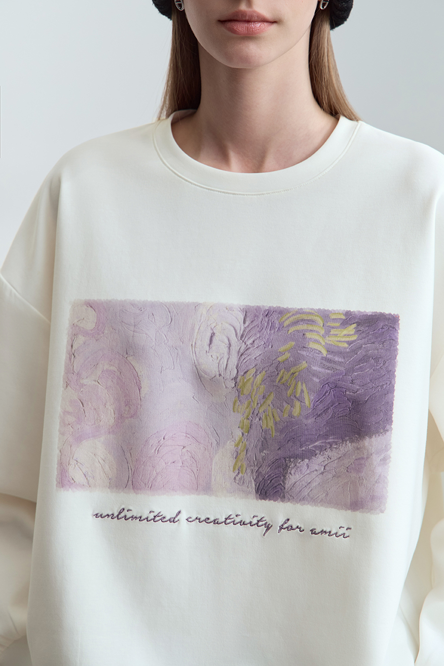 Printed Air Layer Sweatshirt|AMII-AMII.com