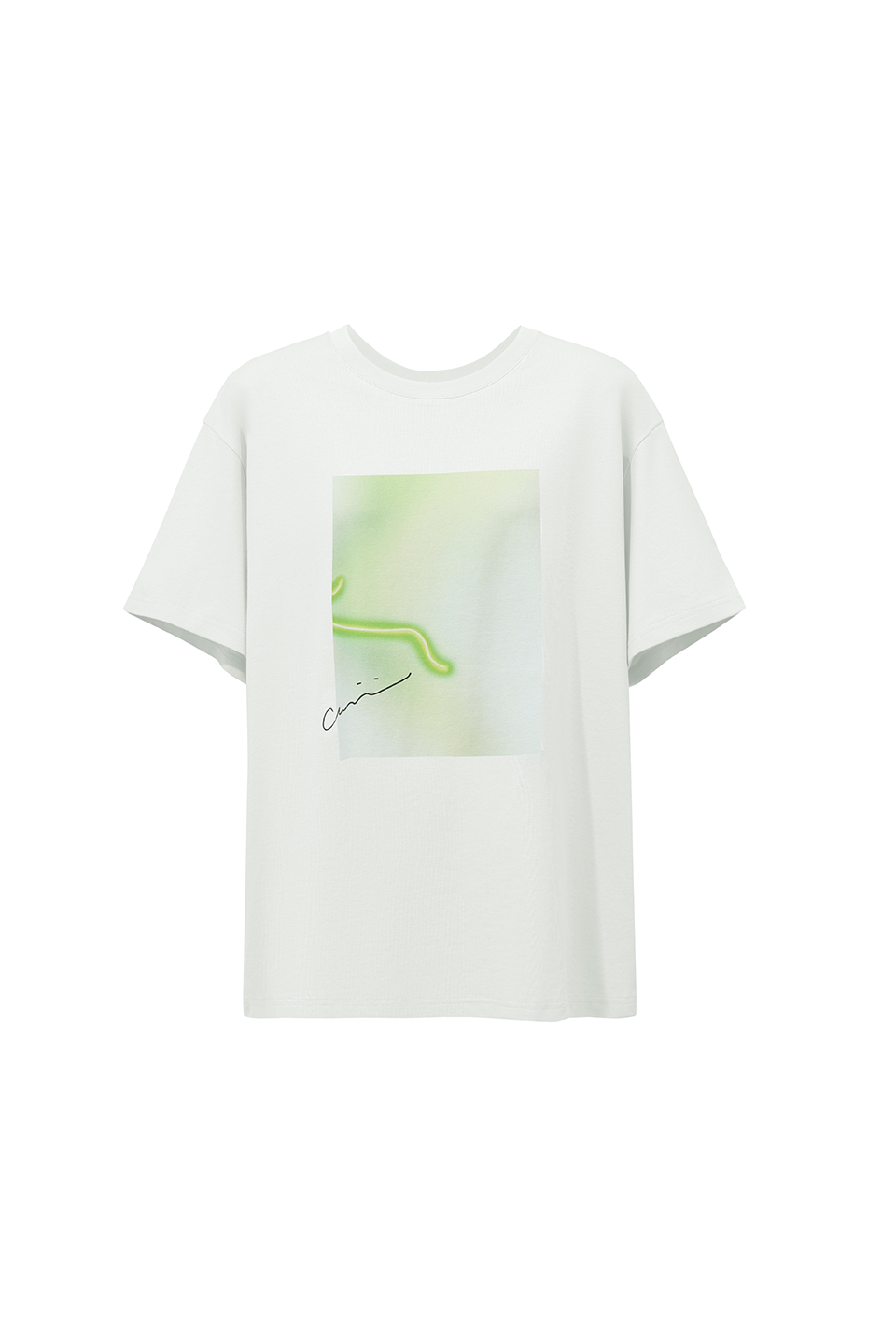 Abstract Print Round Neck T-Shirt|AMII