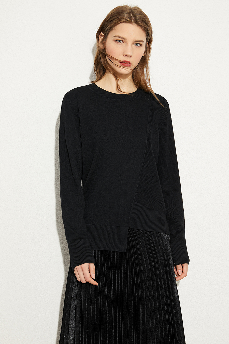 Irregular Design Loose Sweater|AMII-AMII.com