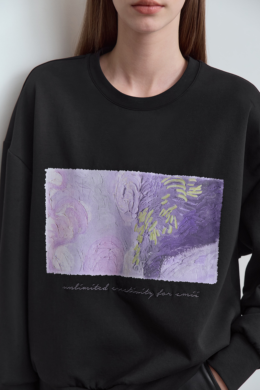Printed Air Layer Sweatshirt|AMII-AMII.com