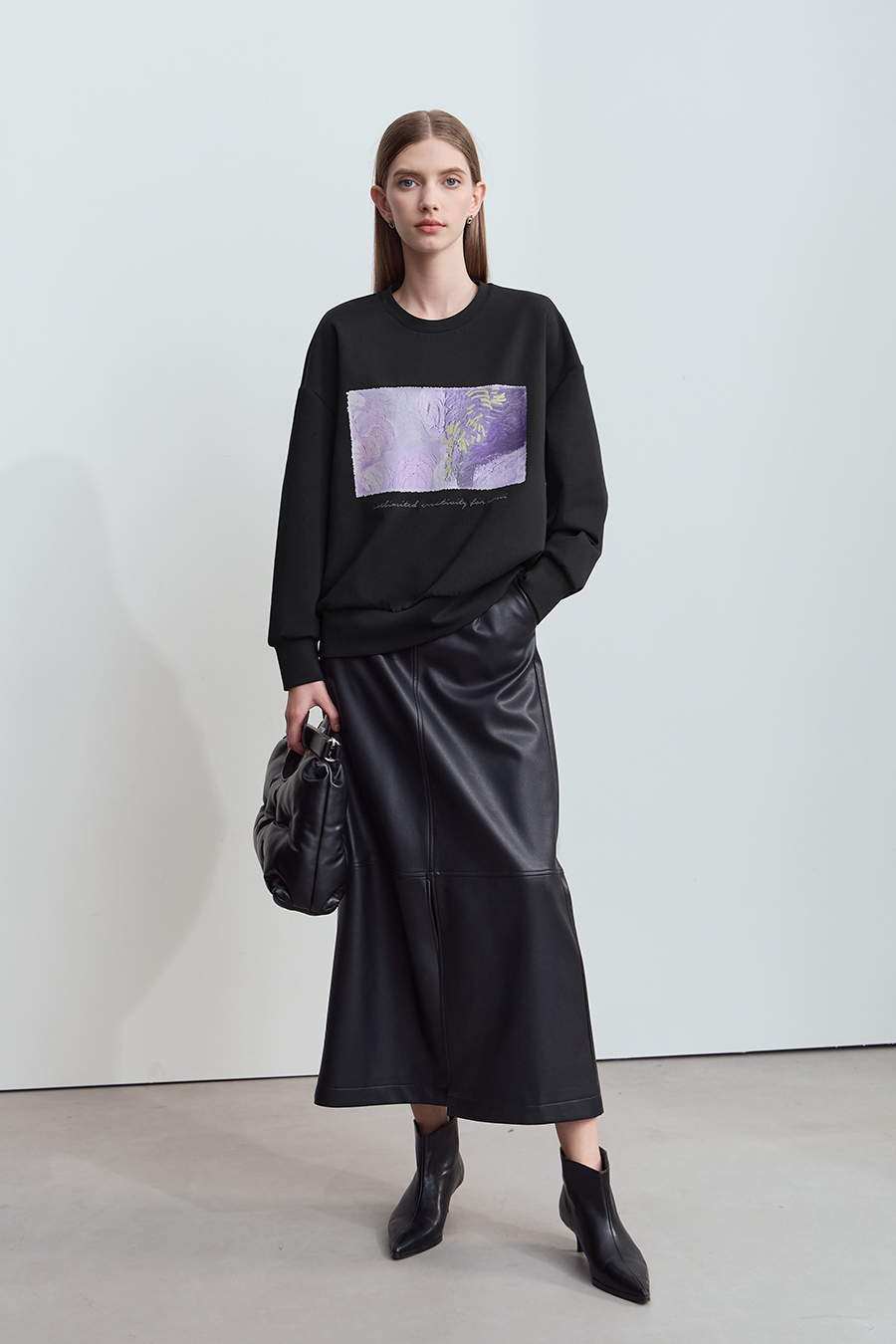 Printed Air Layer Sweatshirt|AMII-AMII.com