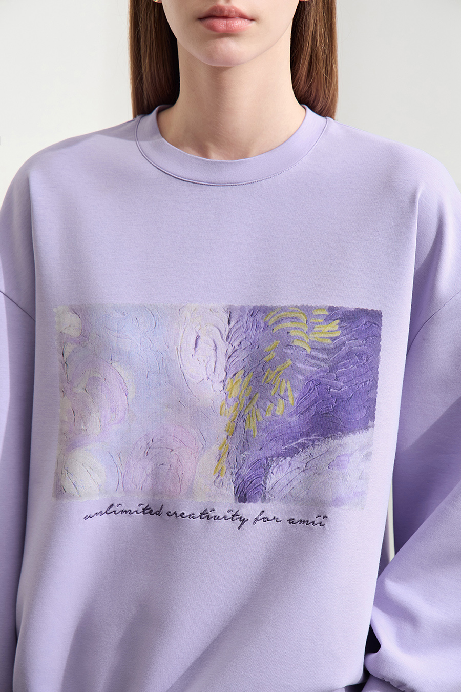 Printed Air Layer Sweatshirt|AMII-AMII.com