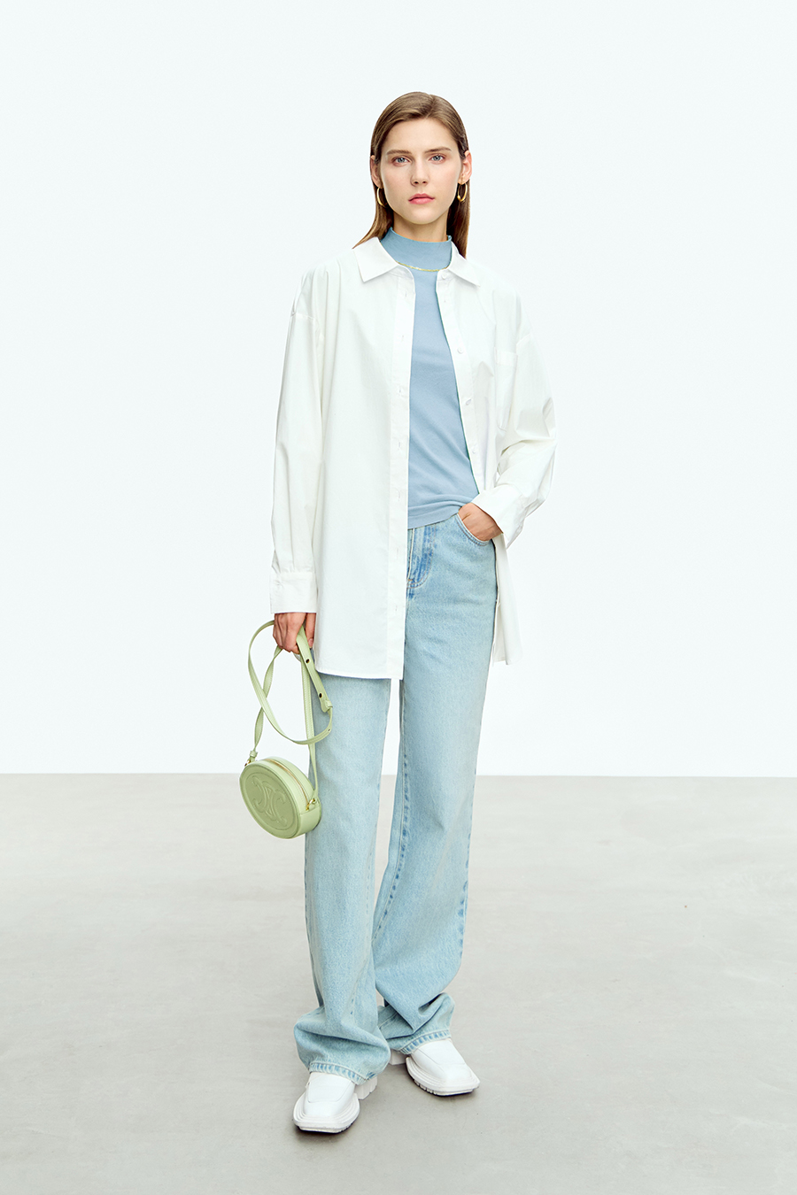 Mock Neck Slim Sweater|AMII-AMII.com