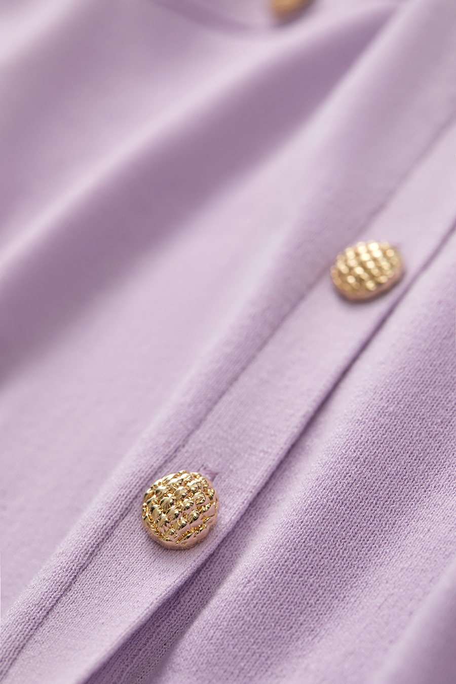 V-Neck 3/4 Sleeve Cotton Knit Cardigan|AMII-AMII.com