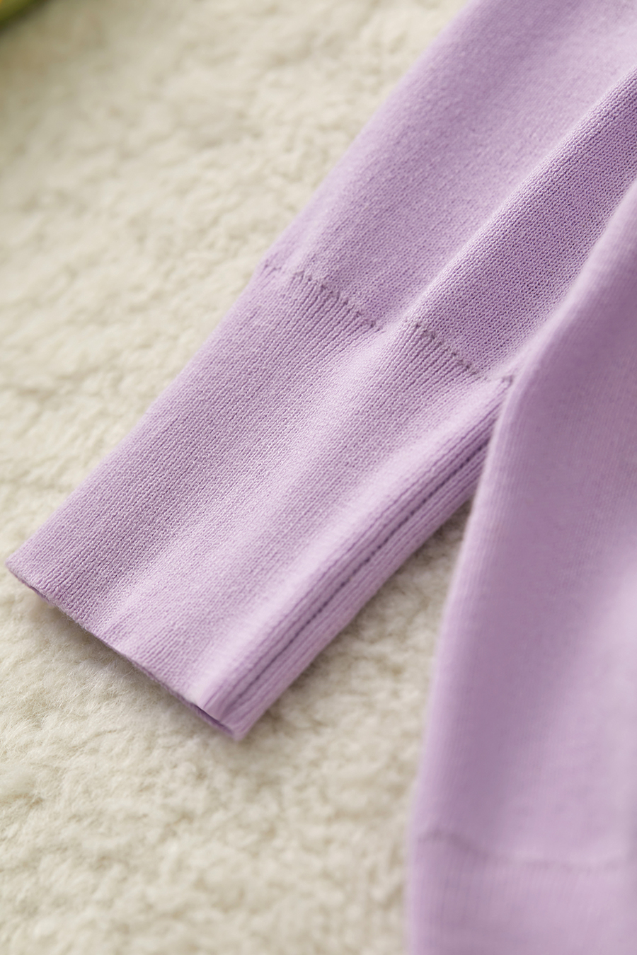 V-Neck 3/4 Sleeve Cotton Knit Cardigan|AMII-AMII.com