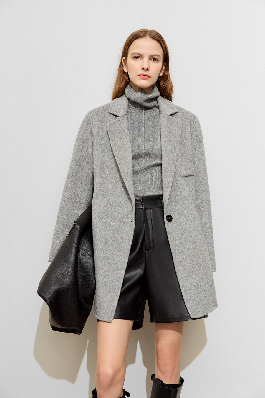 Slit All - Wool Double - faced Fabric|AMII-AMII.com