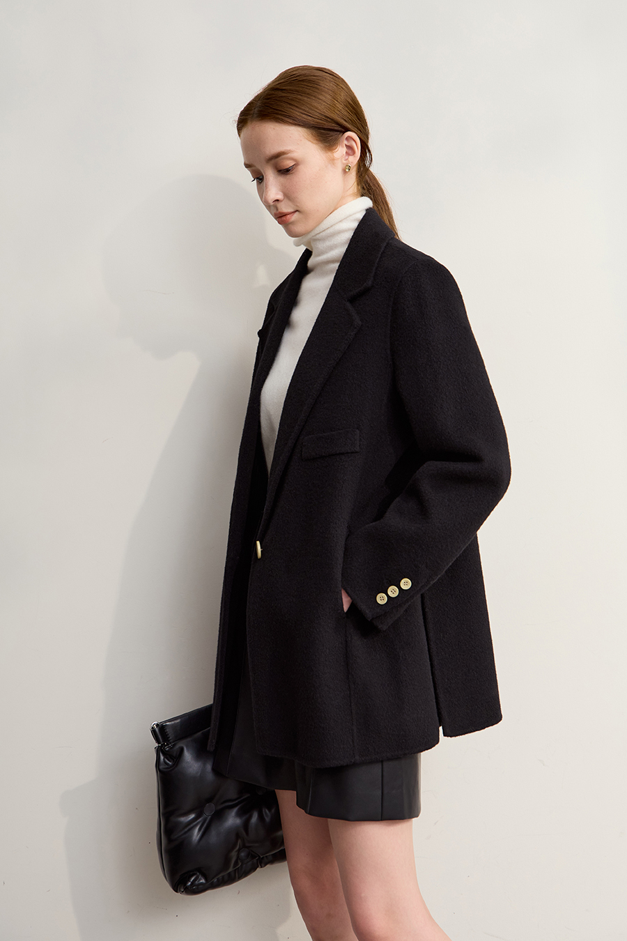 Slit All - Wool Double - faced Fabric|AMII-AMII.com