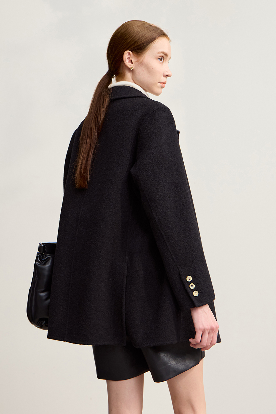 Slit All - Wool Double - faced Fabric|AMII-AMII.com