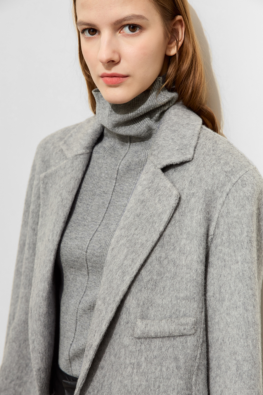 Slit All - Wool Double - faced Fabric|AMII-AMII.com