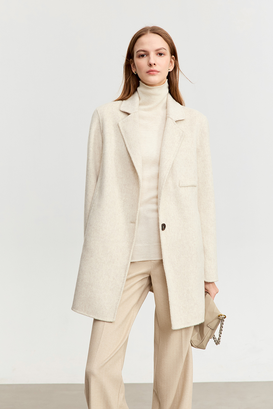 Slit All - Wool Double - faced Fabric|AMII-AMII.com