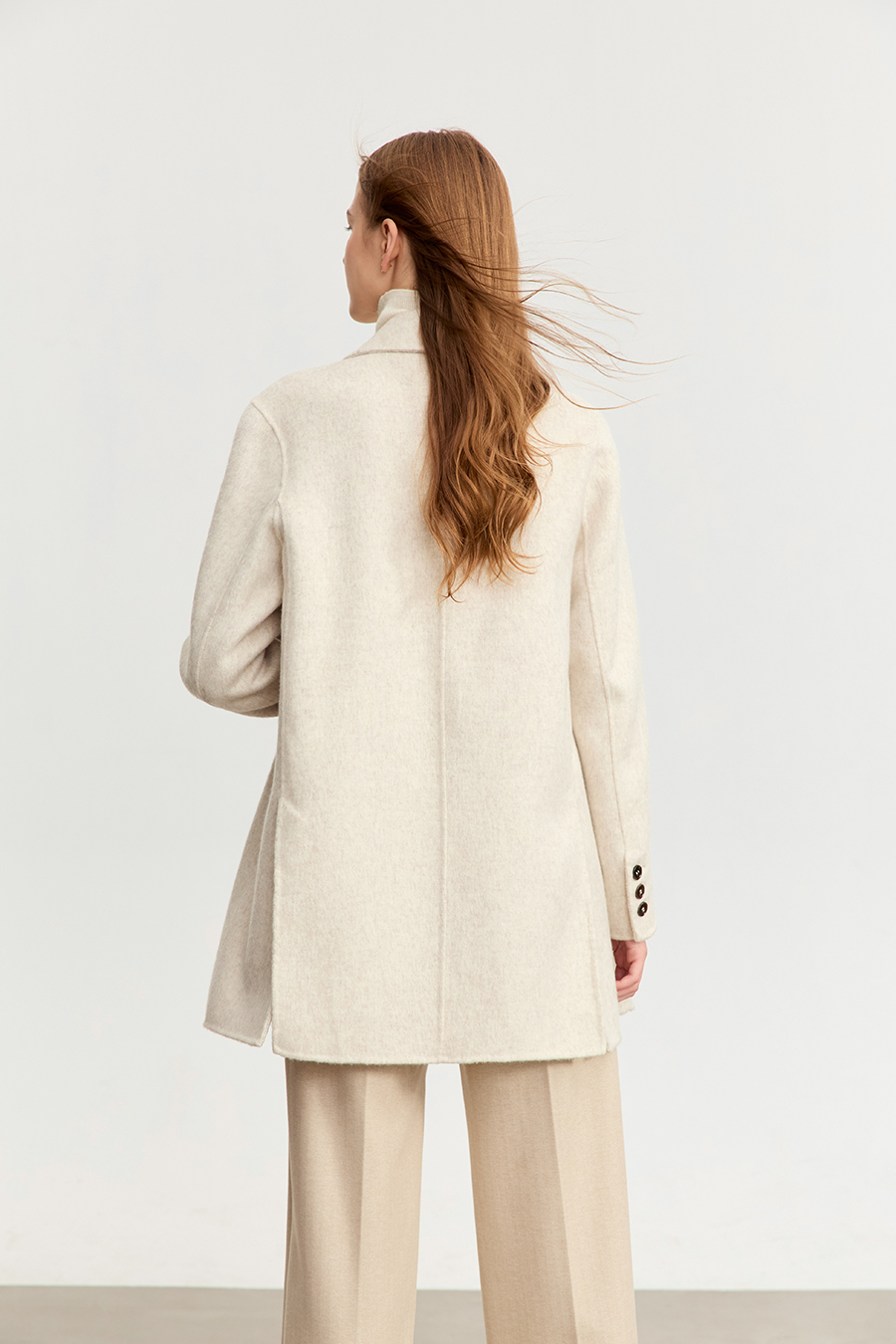 Slit All - Wool Double - faced Fabric|AMII-AMII.com