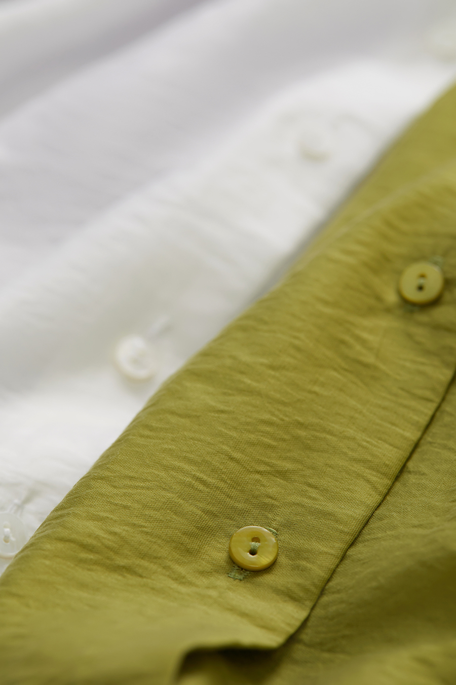 Lapel Drop Shoulder Lantern Sleeve Shirt|AMII-AMII.com