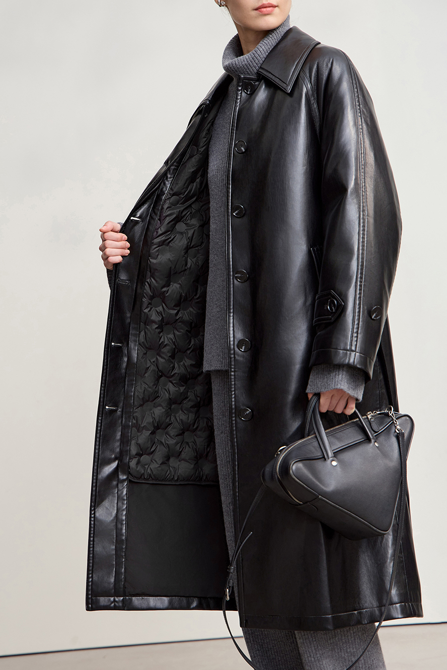 PU Leather Direct - Filled Down Jacket|AMII-AMII.com