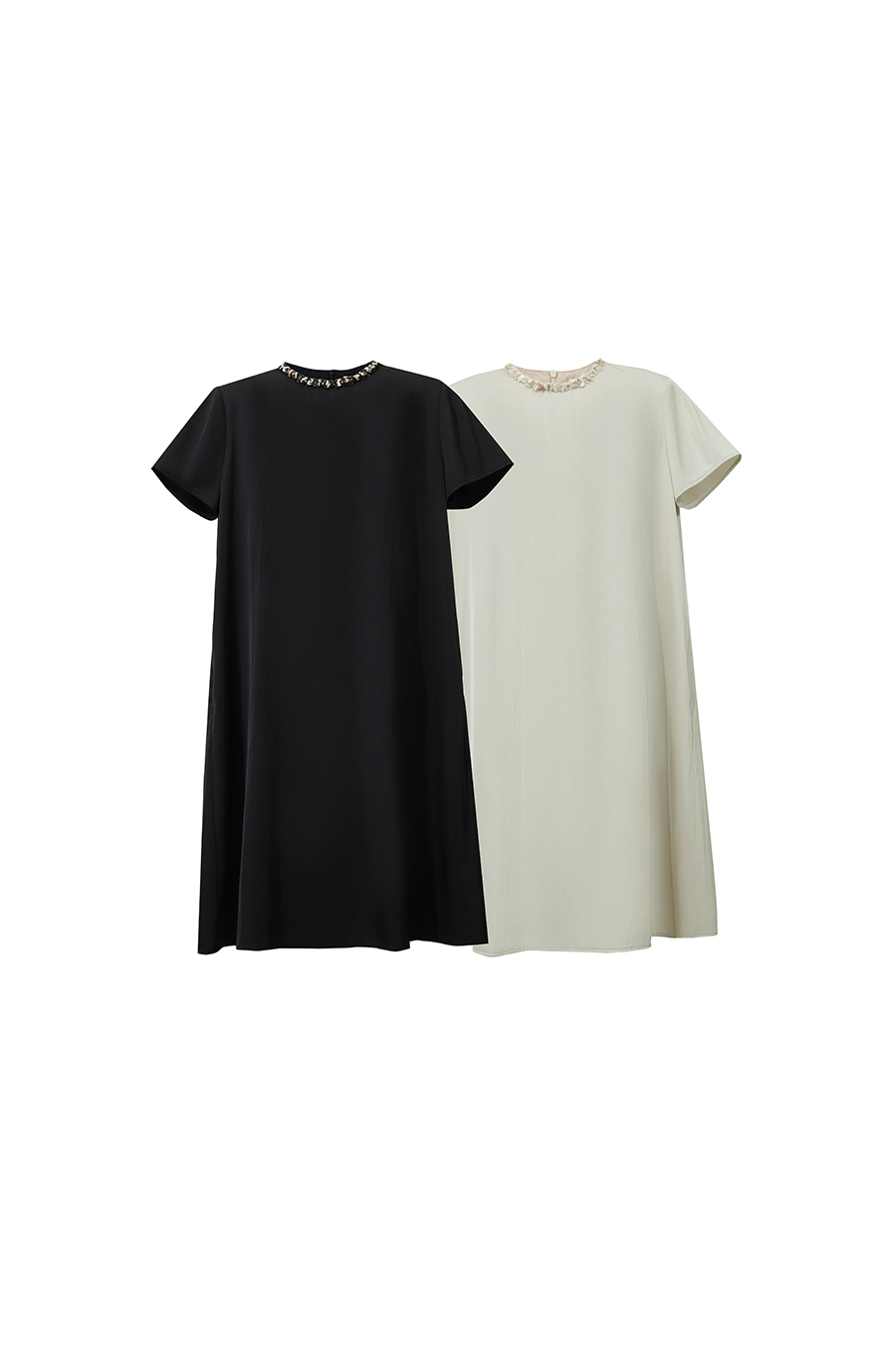 Tweed Style Short Sleeve Dress