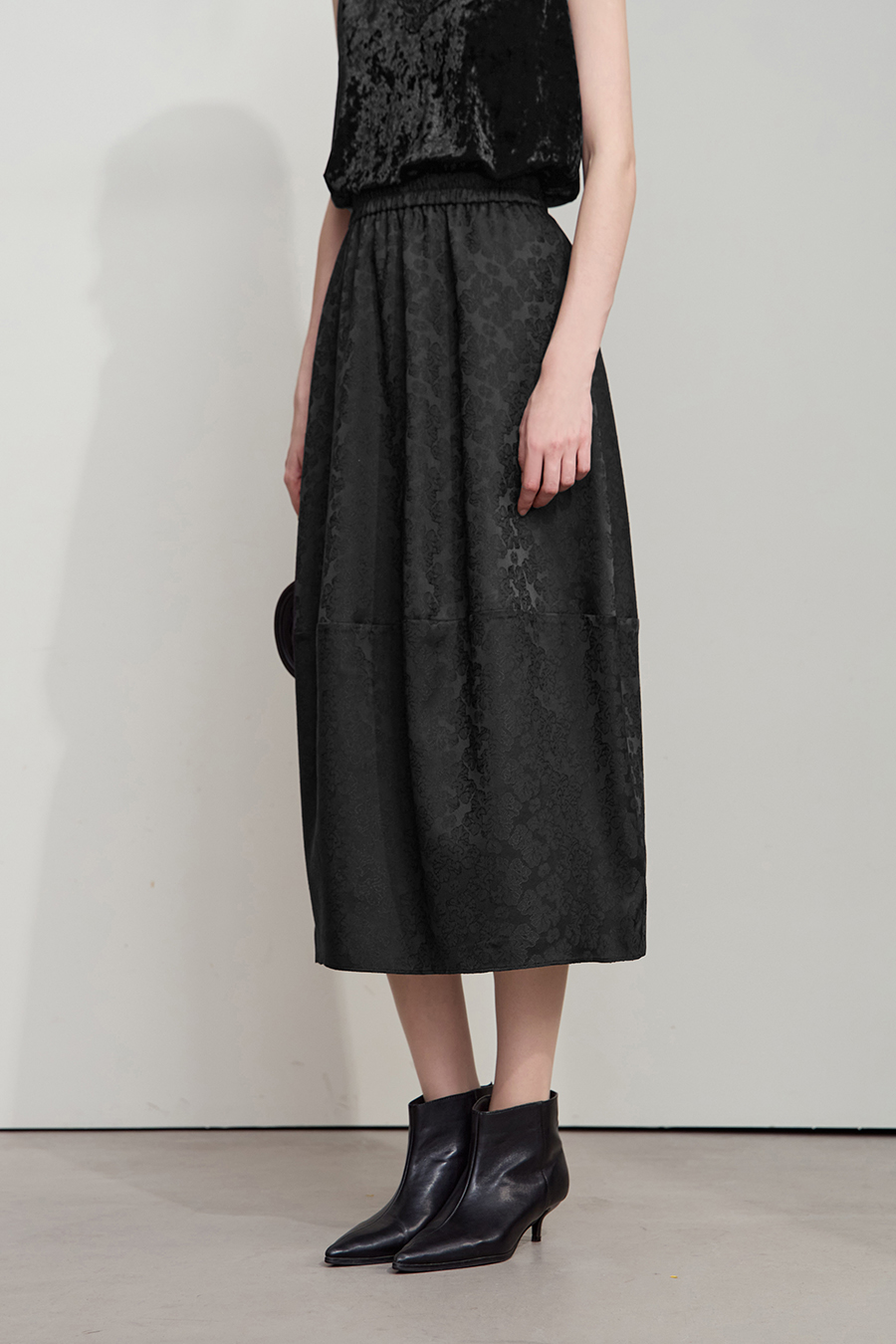 Heavy Jacquard Skirt|AMII-AMII.com