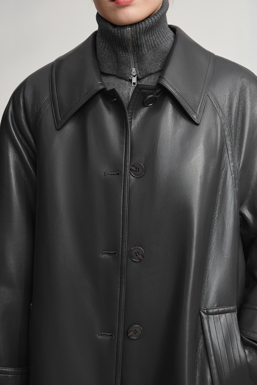 PU Leather Direct - Filled Down Jacket|AMII-AMII.com