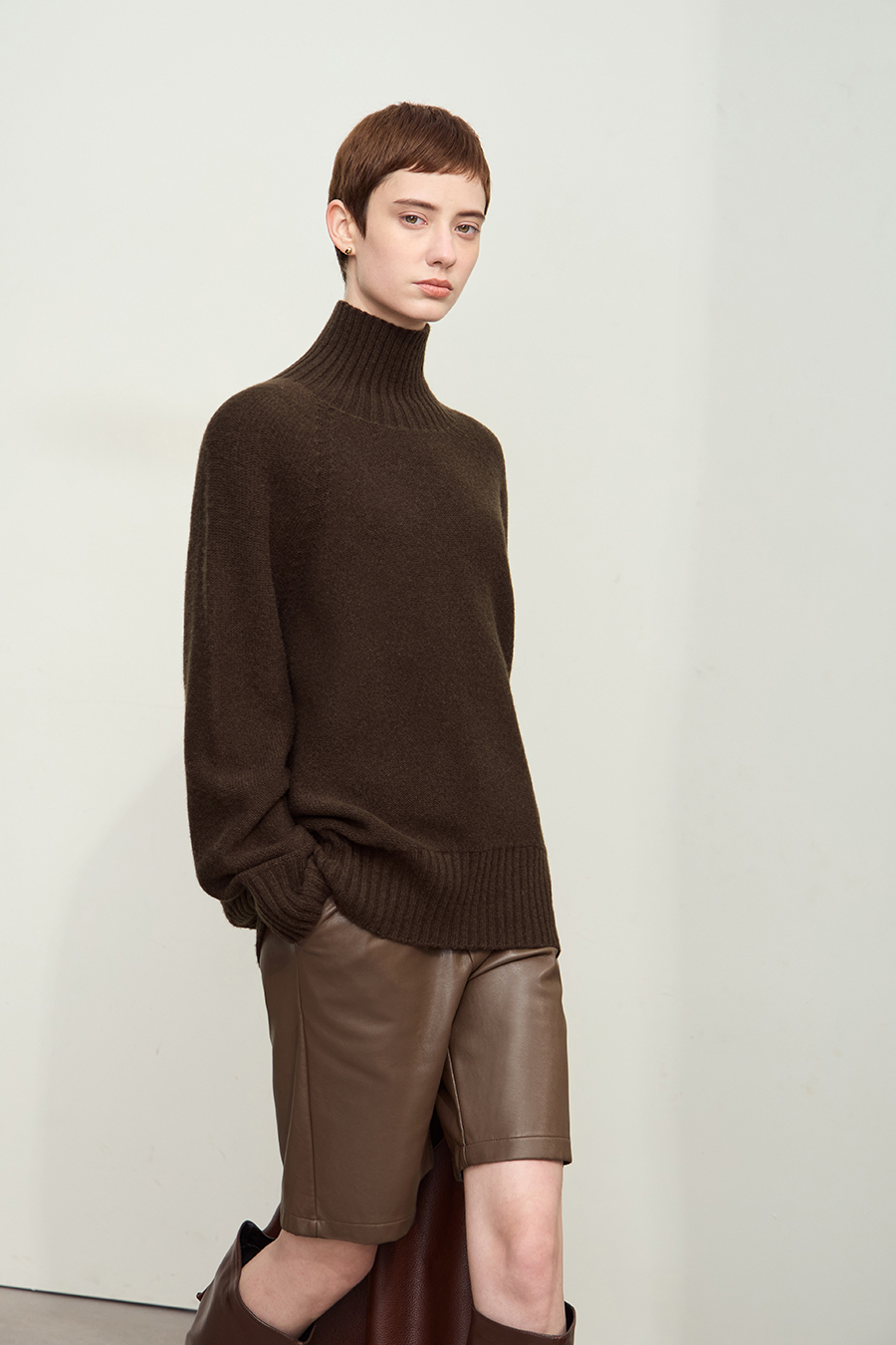 Seamless All-Wool Sweater|AMII-AMII.com