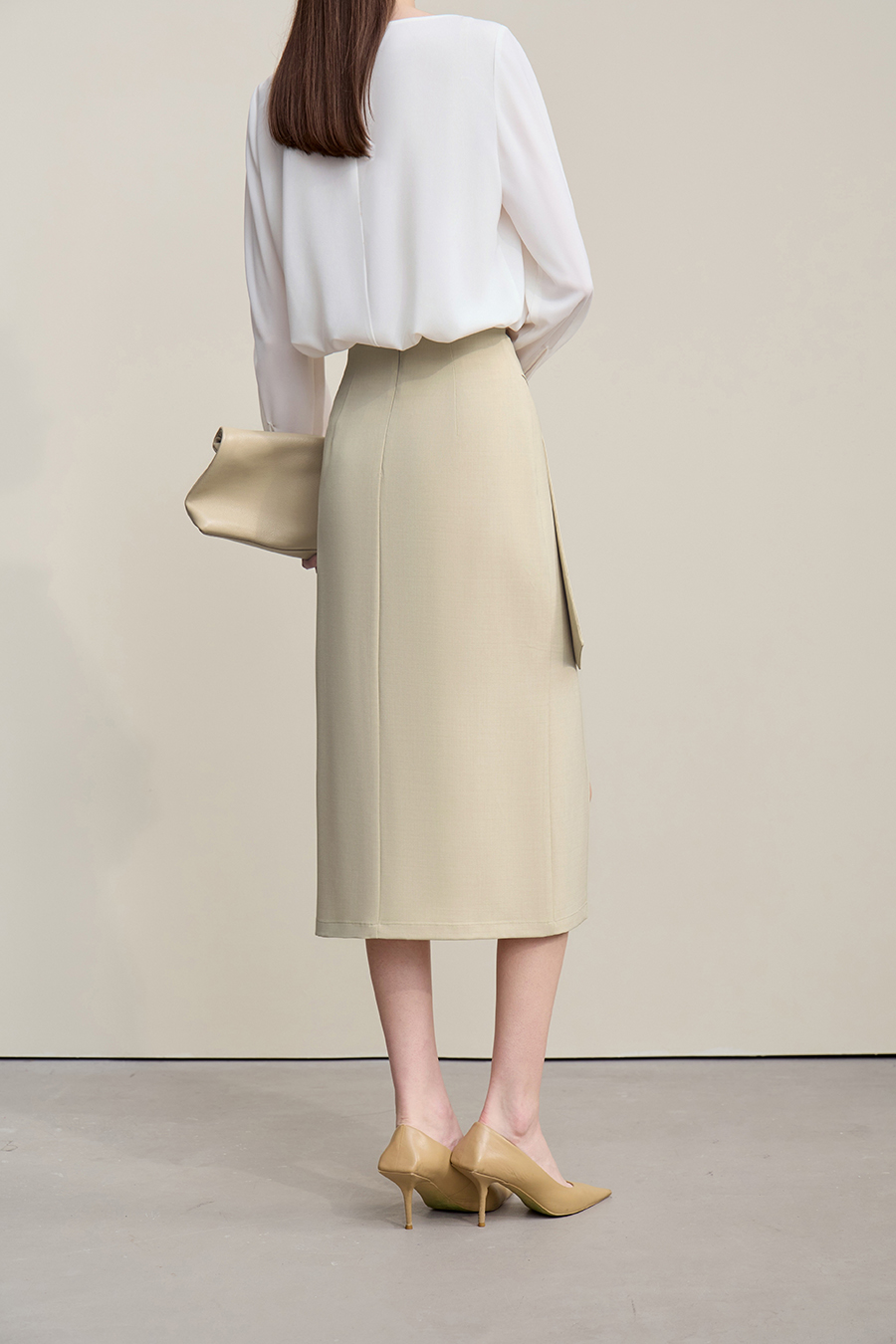 Slit Pencil Skirt|AMII-AMII.com