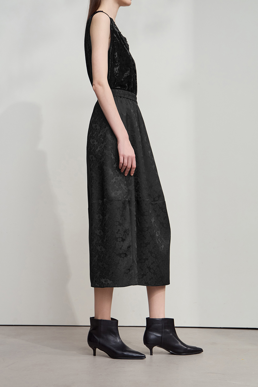 Heavy Jacquard Skirt|AMII-AMII.com