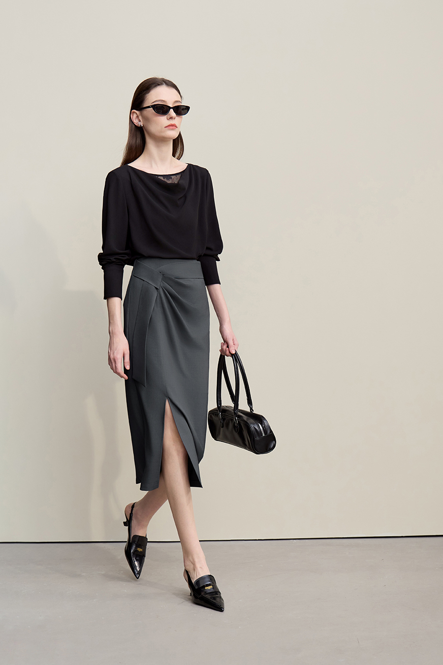 Slit Pencil Skirt|AMII-AMII.com