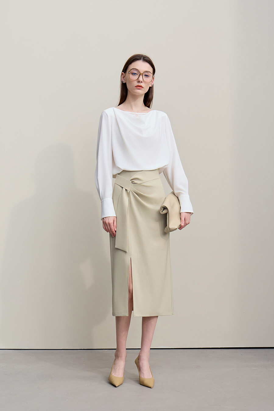 Slit Pencil Skirt|AMII-AMII.com