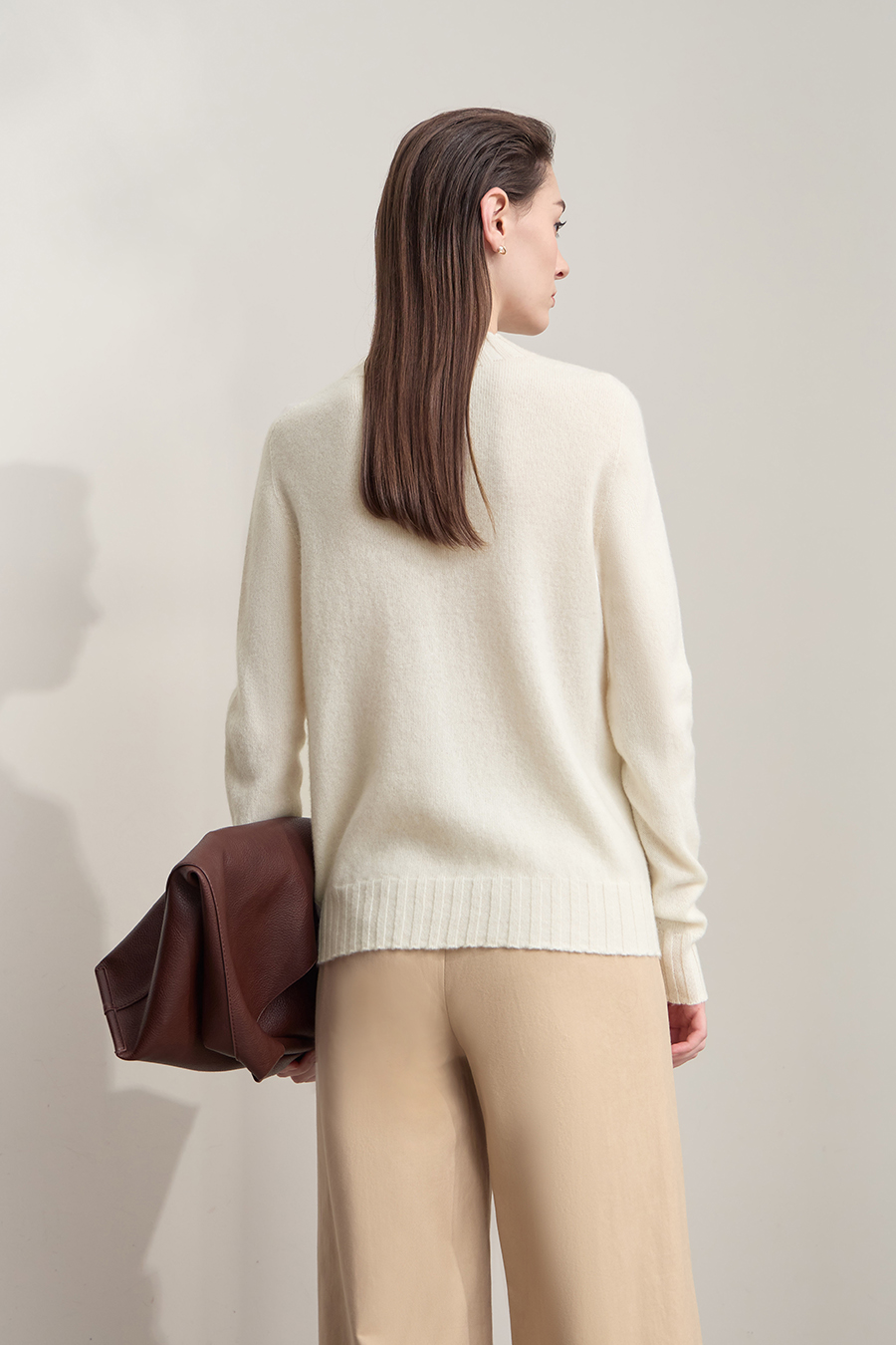 All - Wool Mock Neck Sweater|AMII-AMII.com