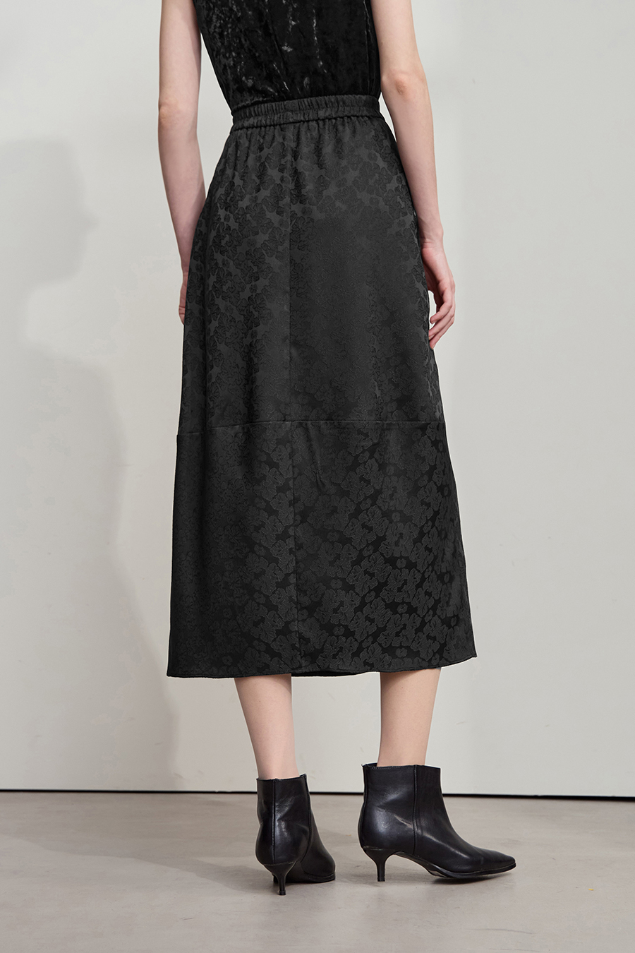Heavy Jacquard Skirt|AMII-AMII.com