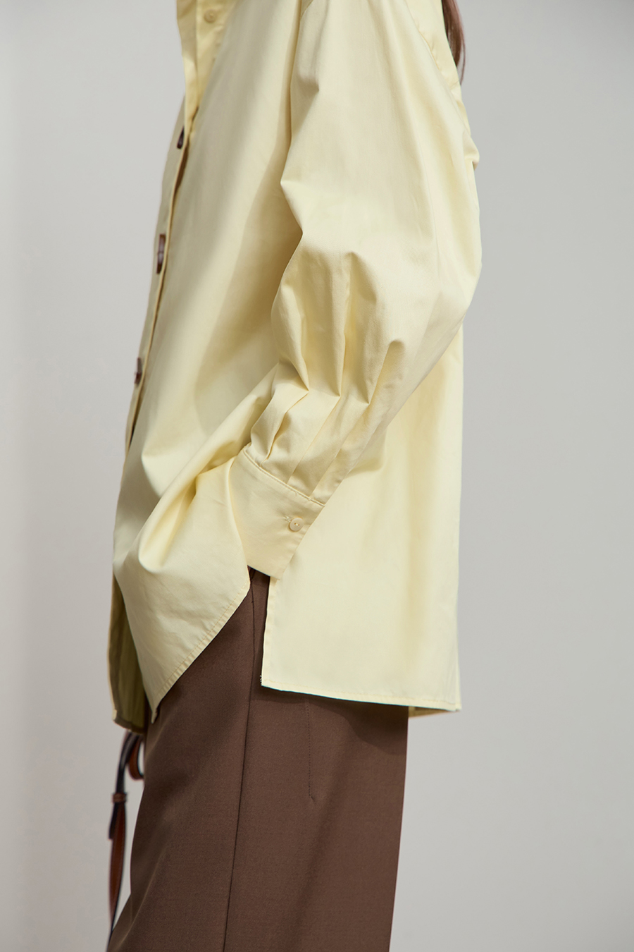 Mid - Length All - Cotton Loose Shirt|AMII-AMII.com