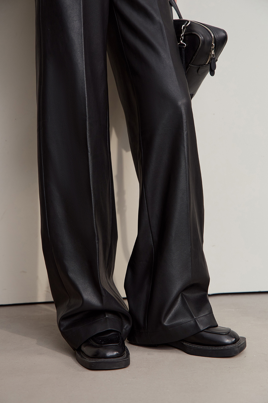 Casual Versatile Leather Long Pants|AMII-AMII.com