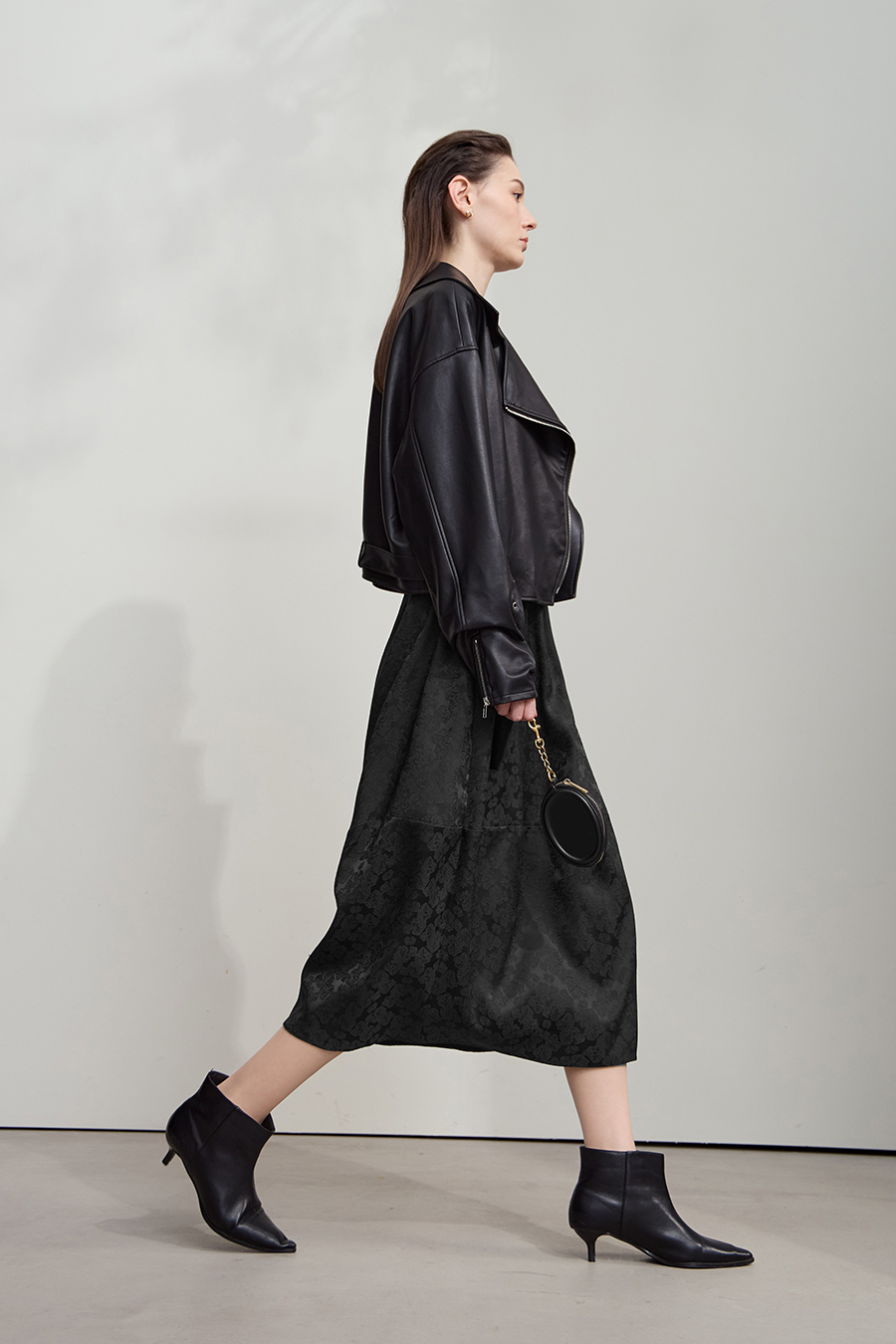 Heavy Jacquard Skirt|AMII-AMII.com