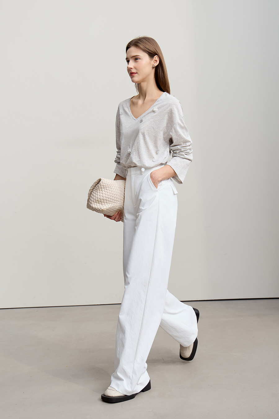 Versatile Wide-Leg Casual Pants|AMII-AMII.com