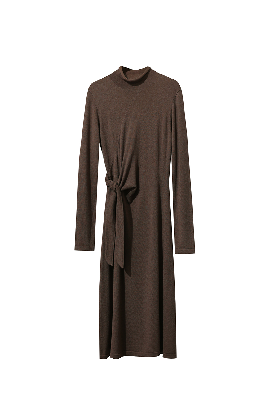 High Neck Tie - Waist Dress|AMII-AMII.com