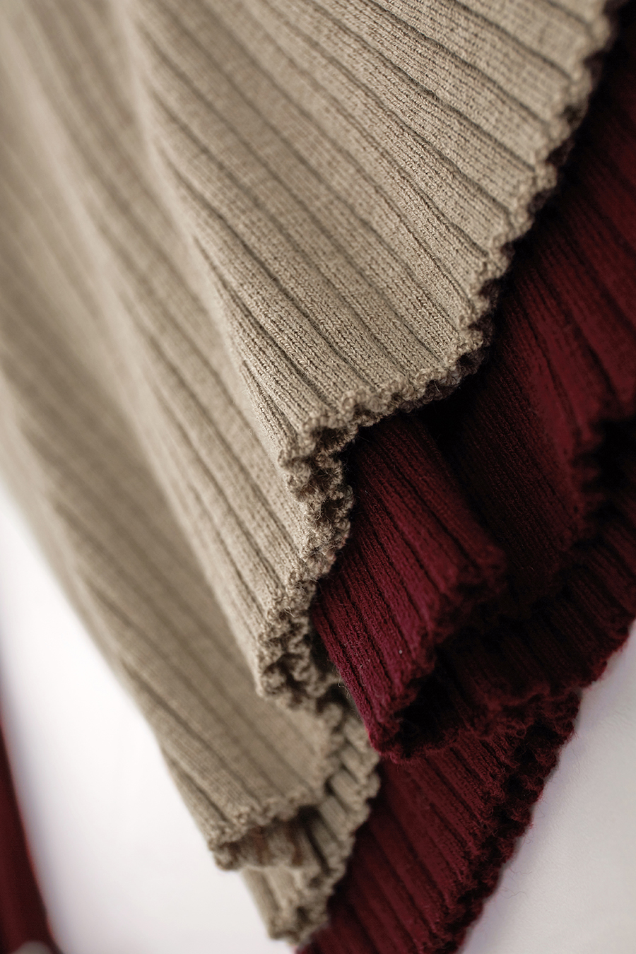 Lapel Ribbed Sweater|AMII-AMII.com