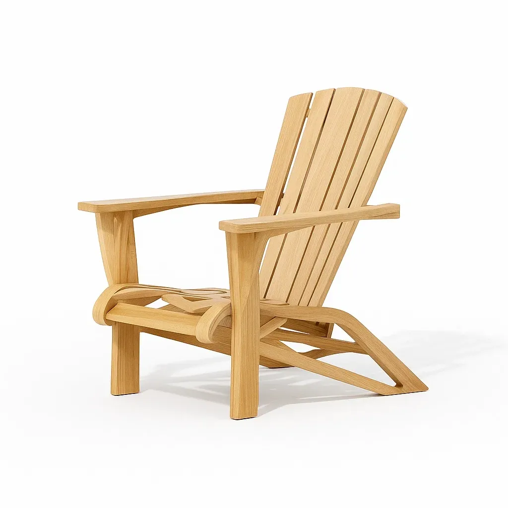 Sedia adirondack in legno di teak